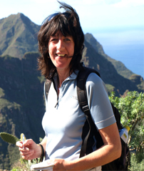 Andy in front of the Anaga Mountains