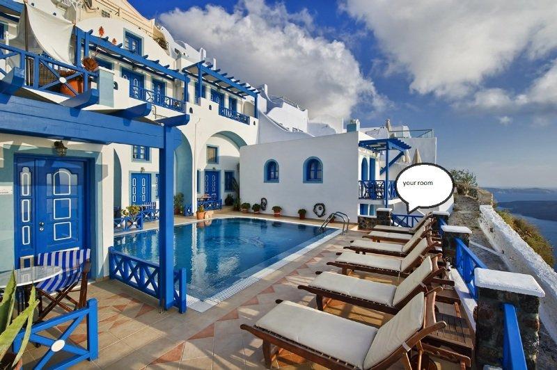 Holidays at Agnadema Apartments Hotel in Firostefani, Santorini